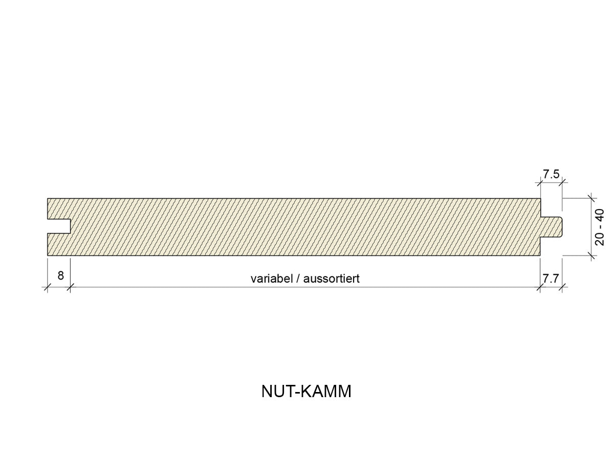 Bodenriemen Nut und Kamm, Breite 90–180mm, Industrie